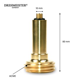 DREHMEISTER ACME filling point adapter 10mm / M10 long version