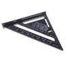 TOOLSTAR Triangle Ruler 12 Inch Aluminum Alloy Triangle Ruler Protractor
