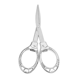 PATIKIL Folding Scissors Mini Fishing Braided Line Cutter Paper Portable Scissors for Fishing, Classroom Activities, Arts and Crafts Projects, Silver