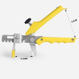 VUAOHIY Tile Leveling System with Plier - Tile Spacers and Reusable Wedges, Tile Leveling Clips Tile Tools for Tiles and Stone Installation (1/8 * 800 Spacers and 200 Wedges)
