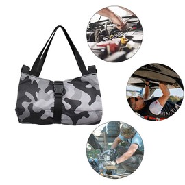 Maizoon Tool Roll Up & Hanging Tool Bag Multipurpose Back Seat Organizer with 5 Zipper Pockets Camouflage UH07B