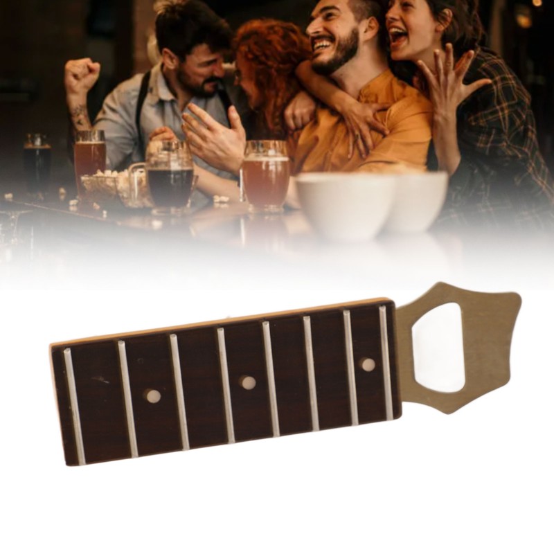 Guitar Handle Bottle Opener Comfortable Hand Grip Engraved Texture Guitar