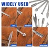 10 Pcs Wood Carving Drill Bits Set Compatible with Dremel