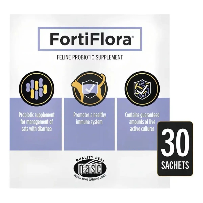 2x Fortiflora Felina 30 Sobres 1g Probiótico Vet Para Gatos