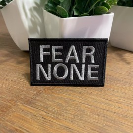 Gaugeusa FEAR NONE Tactical Military Morale Patch Hook And Loop Bags Vest Etc Army Marine