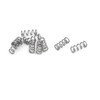 sourcingmap Compression Spring,304 Stainless Steel,2mm OD,0.3mm Wire Size,5mm Free Length,Silver