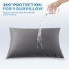 JELLYMONI Waterproof Pillow Protectors - King Size Pillow Covers with