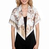 RIIQIICHY 35.4 inches (90 cm) Scarf, Women's, Square Large Scarf,