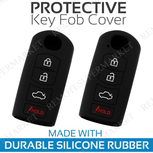 RemoteSuperMarket 2 Key Fob Cover for 2009-2017 Mazda 6 Remote