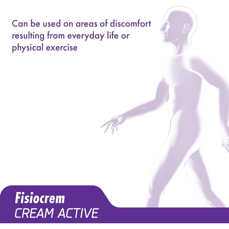 FISIOCREM Cream Active - Herbal Moisturising Massage Rub for Neck,