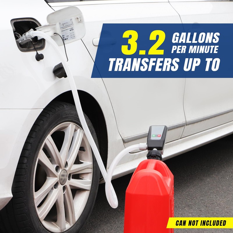 Fuel Transfer Pump with Auto-Stop, AA Battery Powered/DC 3 Power