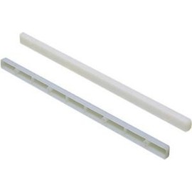 Handles & Ironmongery Drawer Slide 285mm x 16mm x 17mm Plastic White Side Mount