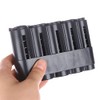 Black Plastic Compact 5 Coin Sorter Holder for Waiters, Taxis,