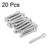 sourcing map 20 Pieces M5 x 30 mm 304 Stainless