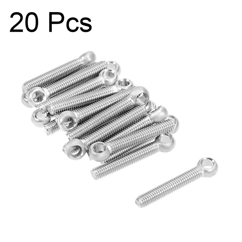 sourcing map 20 Pieces M5 x 30 mm 304 Stainless