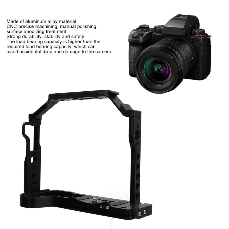 Aluminum Alloy Camera Cage for LUMIX S5II Extension Frame Stabilizer