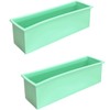 DD-life 2 Pcs Flexible Rectangular Soap Silicone Mold Candle Making