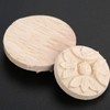 MUXSAM 10Pcs 3cm Wood Carved Applique Onlay for Decoration Furniture