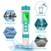 flintronic 5-in-1 PH Meter, PH/TDS/EC Temperature Tester with Backlight, 0-14