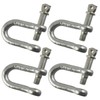 6mm Galvanised Dee Shackle PACK of 4 Shackle Chandlery DK01