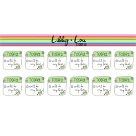 Today I Will Do My Best Planner Stickers | Libby and Lou Sticker Co