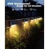 Vighep 12 Pack Solar Fence Lights, Motion Sensor Deck &
