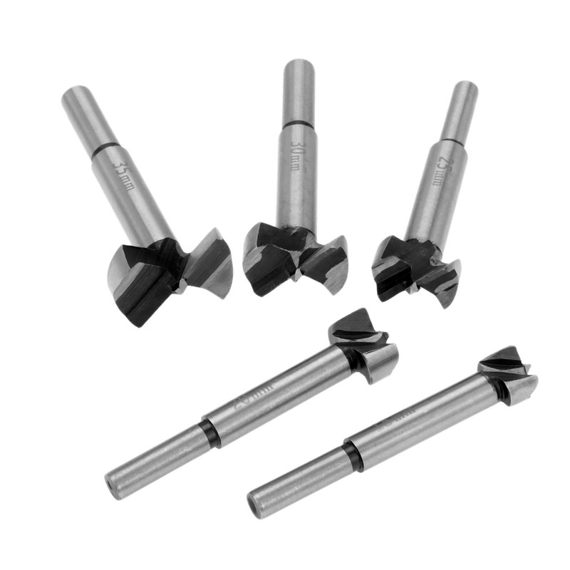5pcs/Set Hand Tools Auger Drill Bit Woodworking Hole Saw Wooden