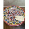 Artisan De Luxe Melamine Spanish Tile Medallion Dinner Plates 8.5”