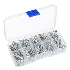 Wood Screw Stainless Steel Cross Hole Countersunk Wood Screw Nails, Screw Nails, 1.6 ft (3 m) x 12 mm / 20 mm / 3.5 M x 12 mm / 20 mm / 25 mm / 30 mm 4M x 20 mm / 20 mm / 25 mm / 30 mm Thread Size 263