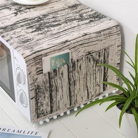 SagaSave Funda protectora para microondas a prueba de polvo, accesorio para horno de microondas, cubierta protectora para horno de microondas, cubierta a prueba de polvo, capucha decoración del hogar, toalla antiaceite, 1 pieza de flecha gris