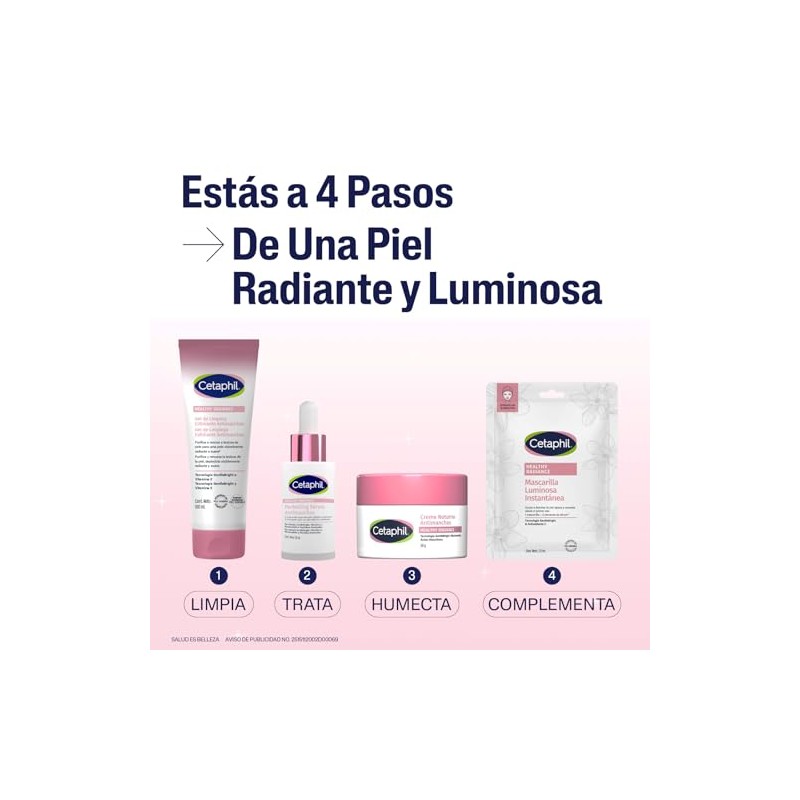 Cetaphil Healthy Radiance Crema Nocturna Iluminadora Humectantes Antioxidantes Corregir Manchas