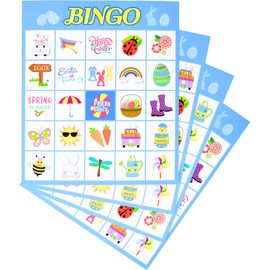 Iconikal 32 Player Easter Bingo Set with Bonus Pin the Nose on the Bunny Game