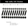 RISON-Titanium Set of 12 Titanium Stud Bolts for Exhaust Manifold