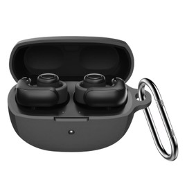 for Bose Ultra Open Earbuds Case Cover2024,Compatible with Bose Ultra Open Earbuds Silicone Case,Shockproof Protective Case Cover for Bose Open Earbuds with Carabiner,Front LED Visible-Black