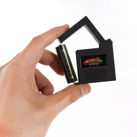Hyper Tough Pocket Sized Battery Tester for D, C, AA, AAA, 9V, 1.5V Batteries