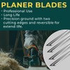 20 PCS Reversible Electric Planer Blades 82mm, Durable Stainless Steel
