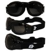 Birdz Eyewear Eagle Red Baron style Motorcycle Padded Airsoft Goggles