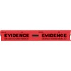 "evidence" sawtooth security tape - red