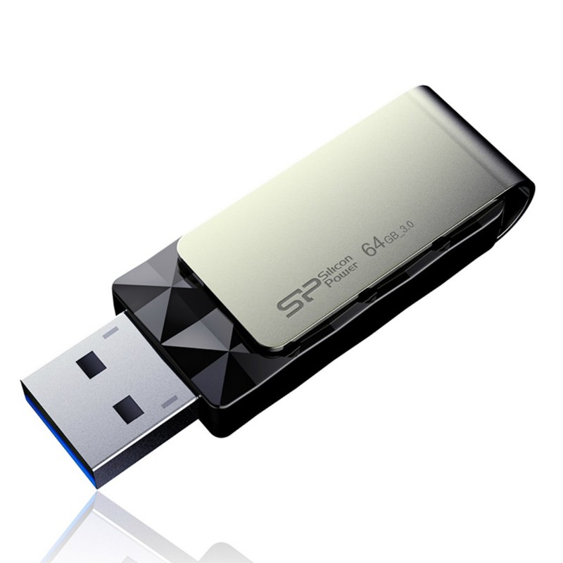 64 GB Silicon Power B30 Blaze USB3.0 Flash Drive Swivel