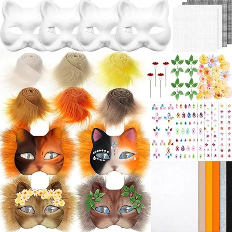 Hkl Kit De Máscara Diy Therian, Máscara De Gato En
