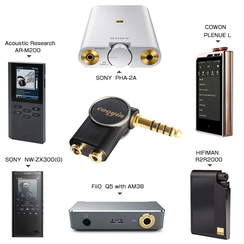 cooyin 4.4mm Male to 2.5mm & 3.5mm 3.5mm Pro (Female)