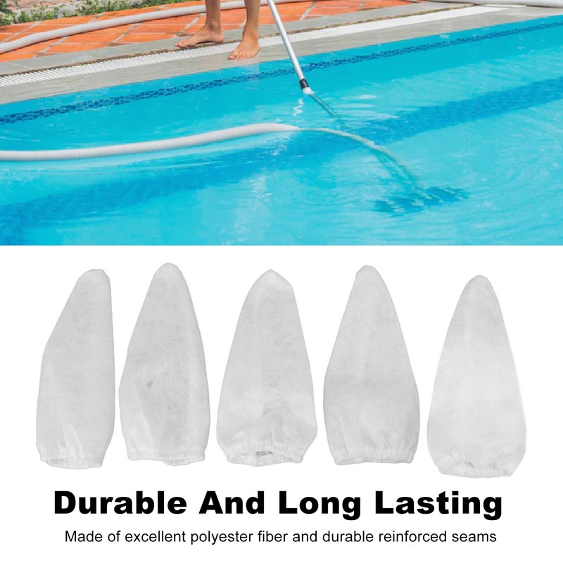 5PCS Vacuum Filter Bag Replacement Reusable Polyester Fiber Swimming Pool