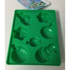 JELL-O Christmas Jello Jigglers Plastic Mold Holiday Green New