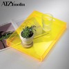 ATZYmolin 16"x12" Large Acrylic Serving Tray Decorative Ottoman Coffee Table