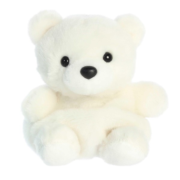 Aurora® Adorable Palm Pals™ Puck Polar Bear™ Stuffed Animal - Pocket-Sized Fun - On-The-Go Play - White 5 Inches