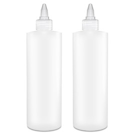 BRIGHTFROM Botellas exprimibles para condimentos, botellas vacías de 12 onzas, tapa superior giratoria transparente, a prueba de fugas, ideal para ketchup, mostaza, jarabe, salsas, aderezo, aceite, artes y manualidades, plástico libre de BPA, paquete de 