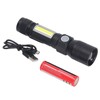 LED Flashlight Rechargeable Torch LED Pocket Flashlight with COB Light
