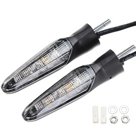 GIDIBII Motorcycle Front or Rear Turn Signal Indicators Compatible with Honda Africa Twin CRF1000L 2016-2019(Clear)