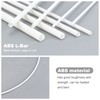 OLYCRAFT 25Pcs 5 Sizes ABS Plastic Round Tubes 9.8 Inch