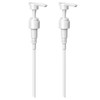 [2-Pack] Dispenser Pump, Shampoo/Conditioner, Leak Proof, Extended Trimmable Tube, Fits